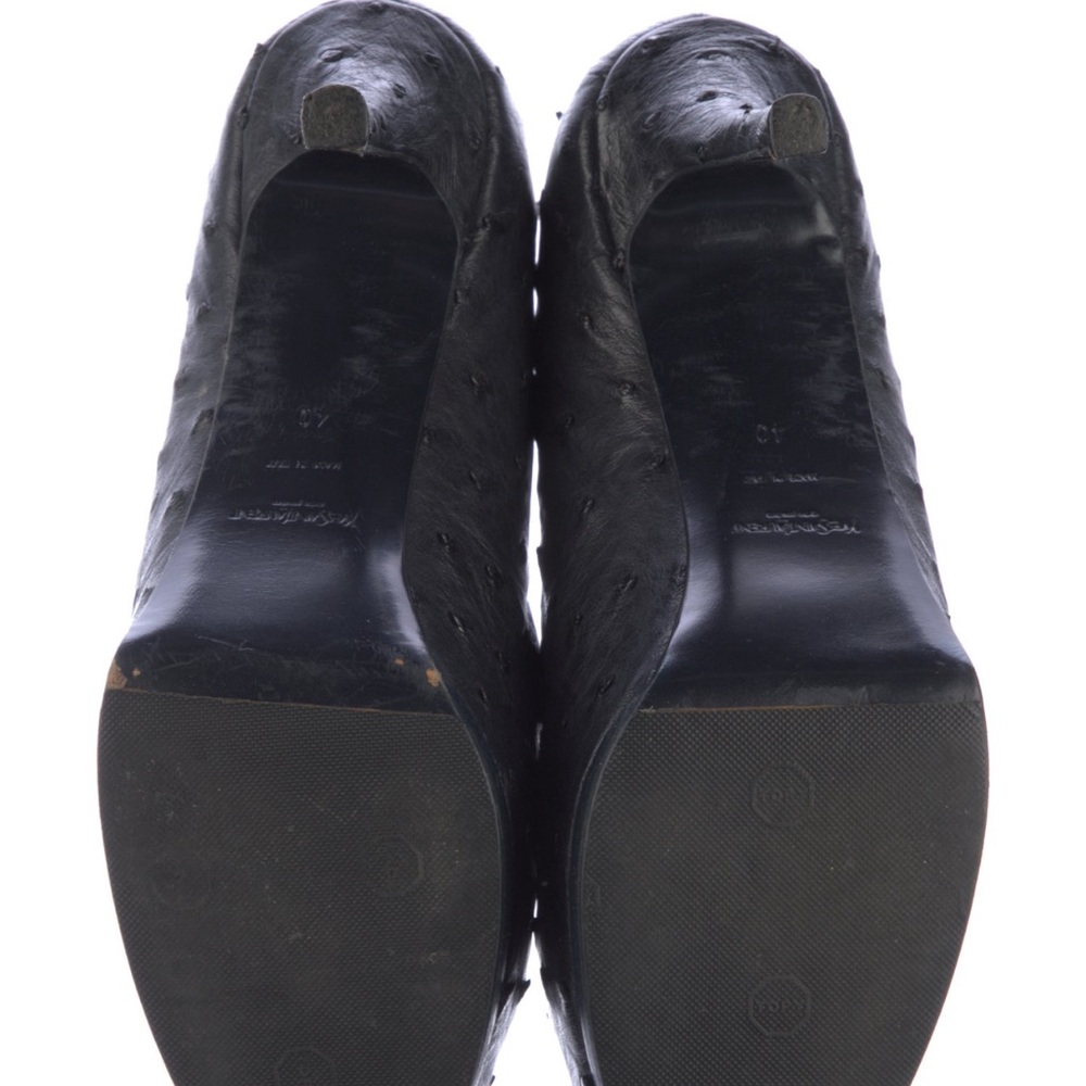 Yves Saint Laurent Tribtoo Ostrich Platform Pumps - Picture 4 of 5